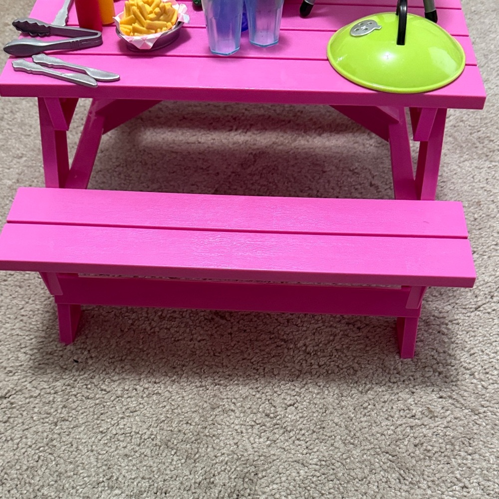 Our Generation Picnic Playset with Pink Table for 18” Dolls - Picture 6 of 10